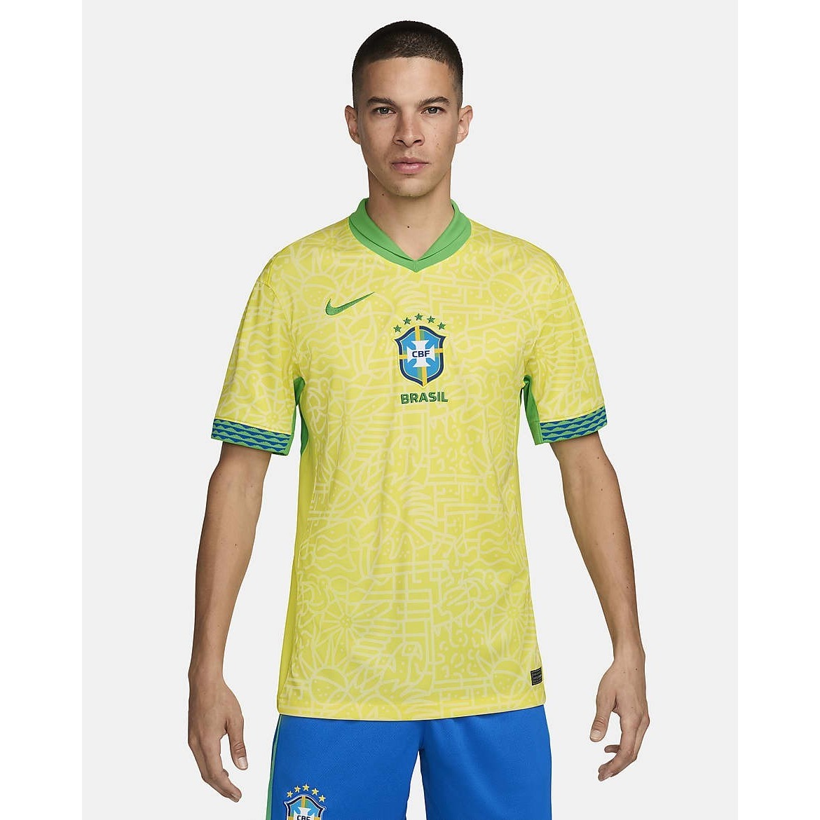 Brazil 2024 Stadium Neymar Jr 10 Home Men's Nike Dri-Fit Soccer Jersey Sz Xl